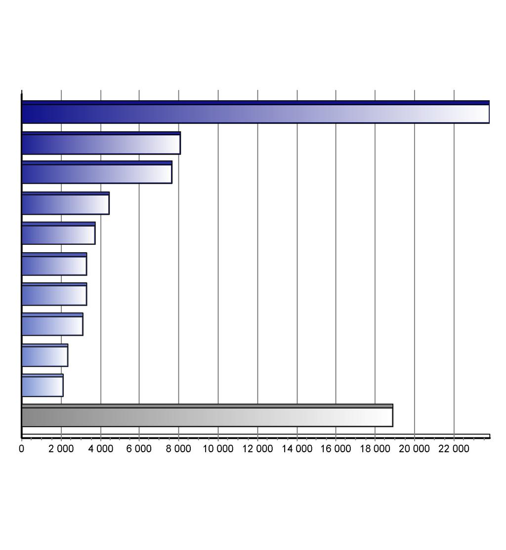 Registrace nových vozů kategorie M1 v ČR po značkách Top značky 1-6/2013 Značka Vozů Podíl 1. 2. 3. 4. 5. 6. 7. 8. 9. 10.