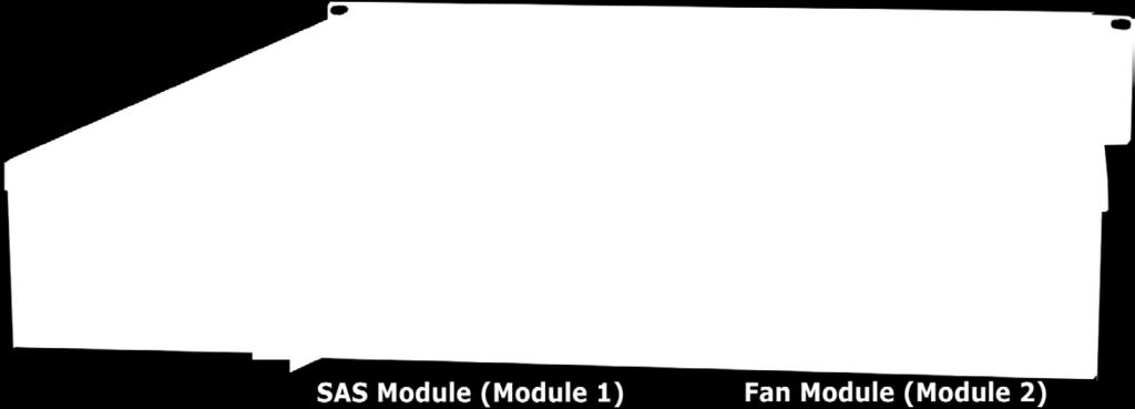 Výměna vadného modulu SAS / modulu ventilátoru: 1 Odpojte od modulu SAS / modulu ventilátoru, u kterých se bude