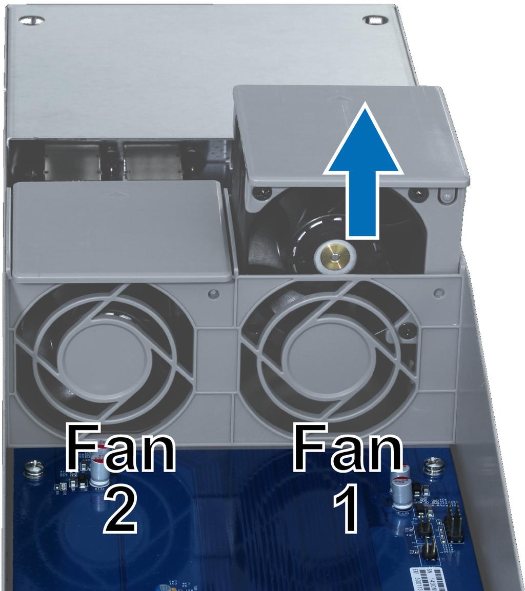 Výměna vadného ventilátoru modulu SAS: 1 Vytáhněte vadný ventilátor z modulu.