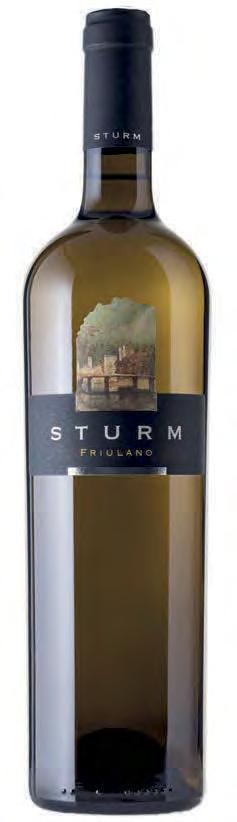 Sturm / Friuli / Collio FRIULANO světle žlutá barva se zlatavými odlesky svěží vůně s charakteristickým buketem ovoce a květin.