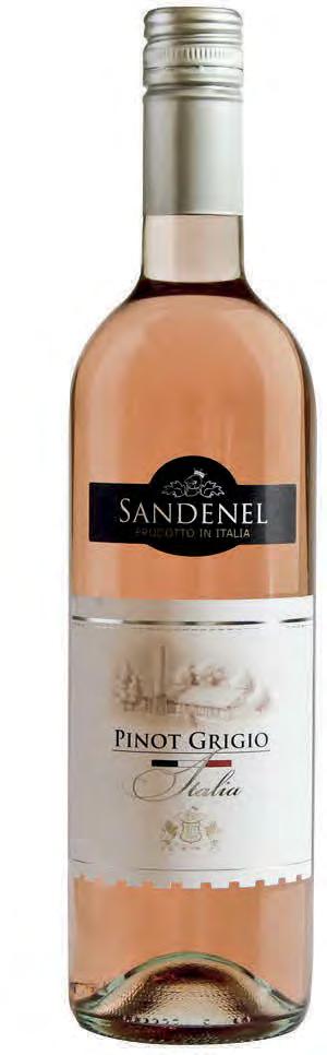 PINOT GRIGIO DOC charakteristická světle žlutá vůně ovocná s tóny žlutomasých broskví a melounu Cantaloupe.