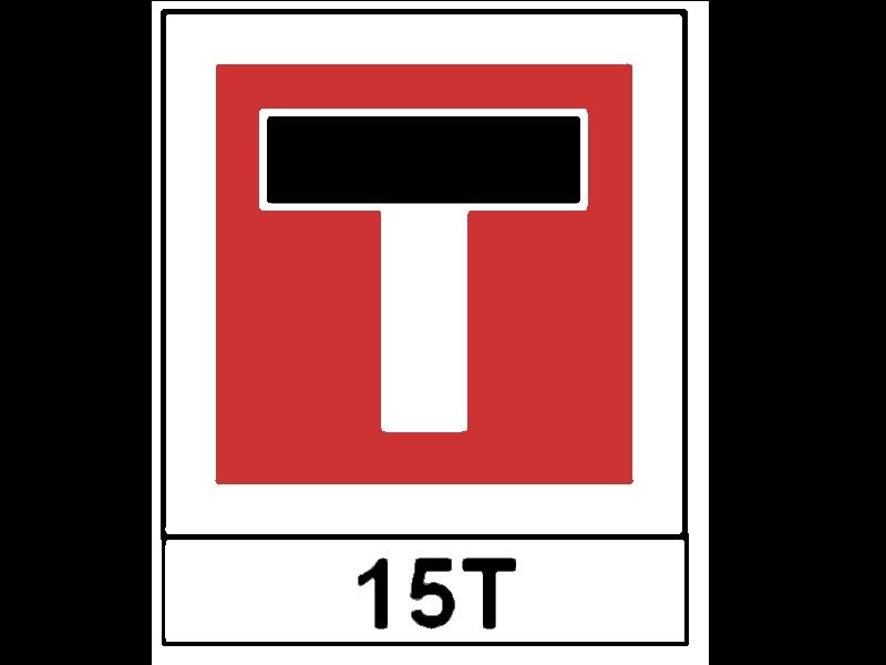 140) Návěst Zákaz vjezdu vlaků určeného typu : 1 b.