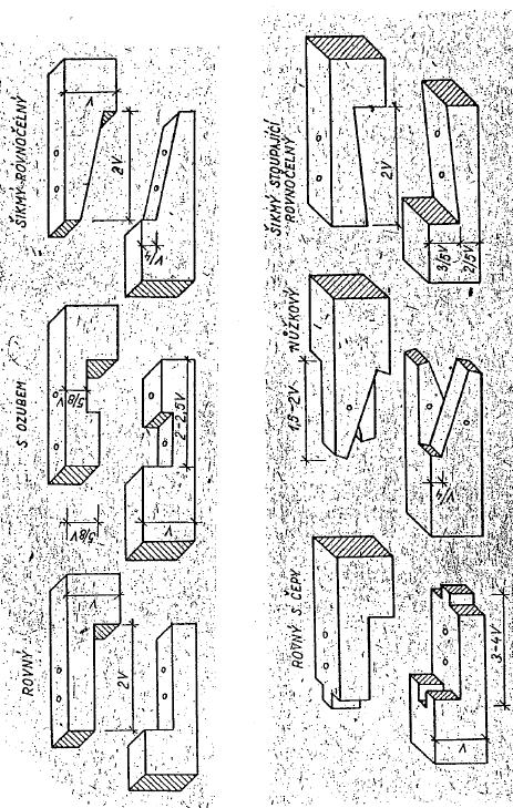 Tradiční tesařské spoje Podélné