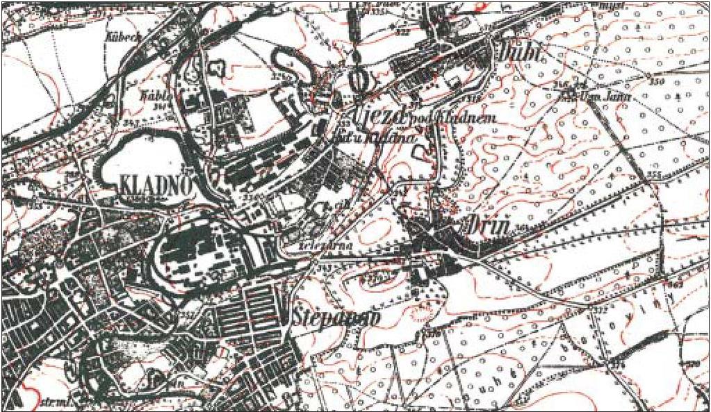 Výsledek reambulace topografické mapy