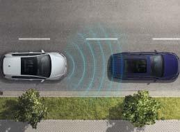 ¹) S 01 02 04 Systém Blind spot senzor s asistentem pro vyparkování včetně asistenta pro udržování vozu v jízdním pruhu Lane Assist varuje v průběhu jízdy před automobily, které