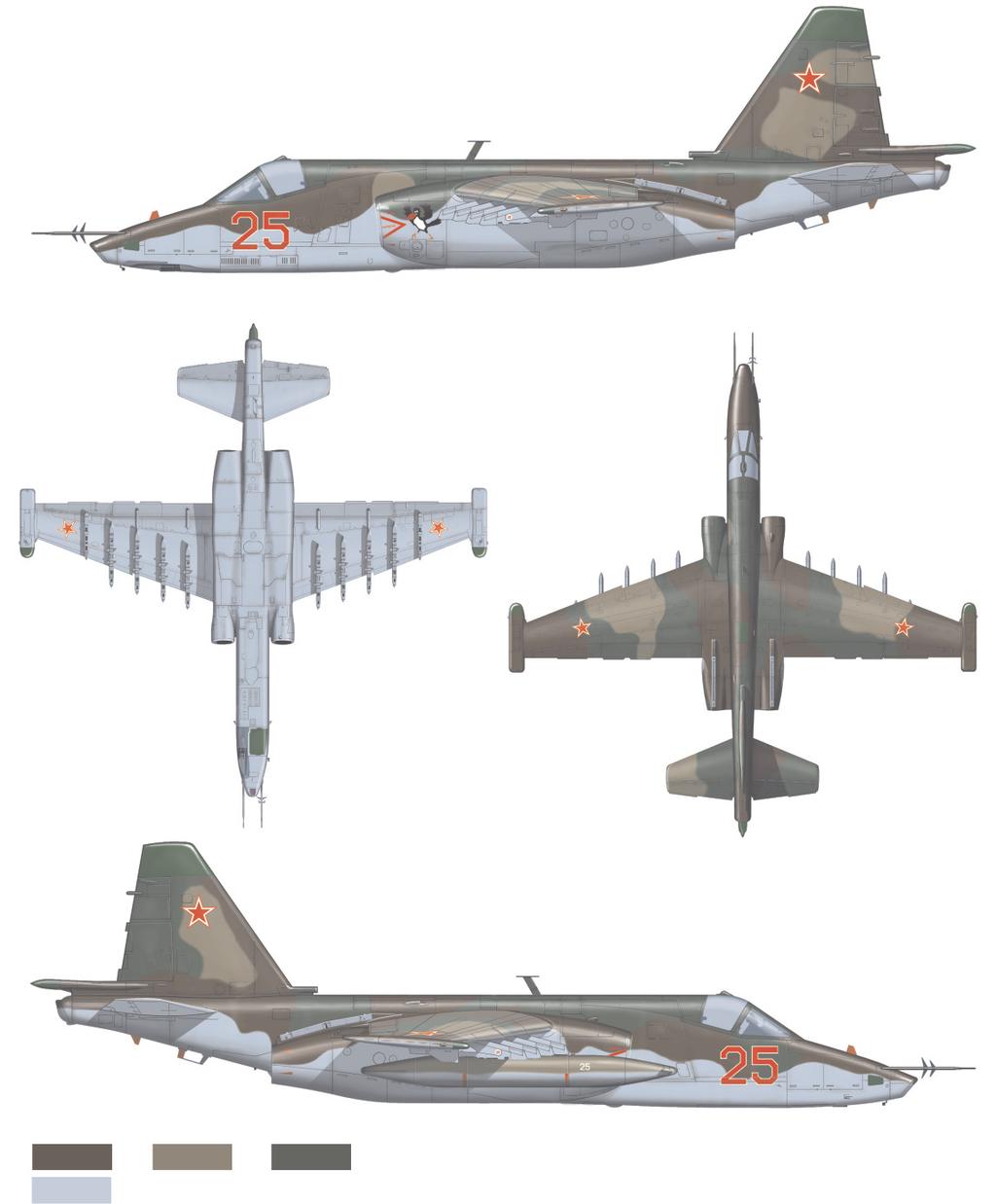 B Su-25, 36th OShAP Soviet Air Force, Demmin - Tütow air base, Germany, 1993 The combat career of the 36th OShAP is quite interesting.