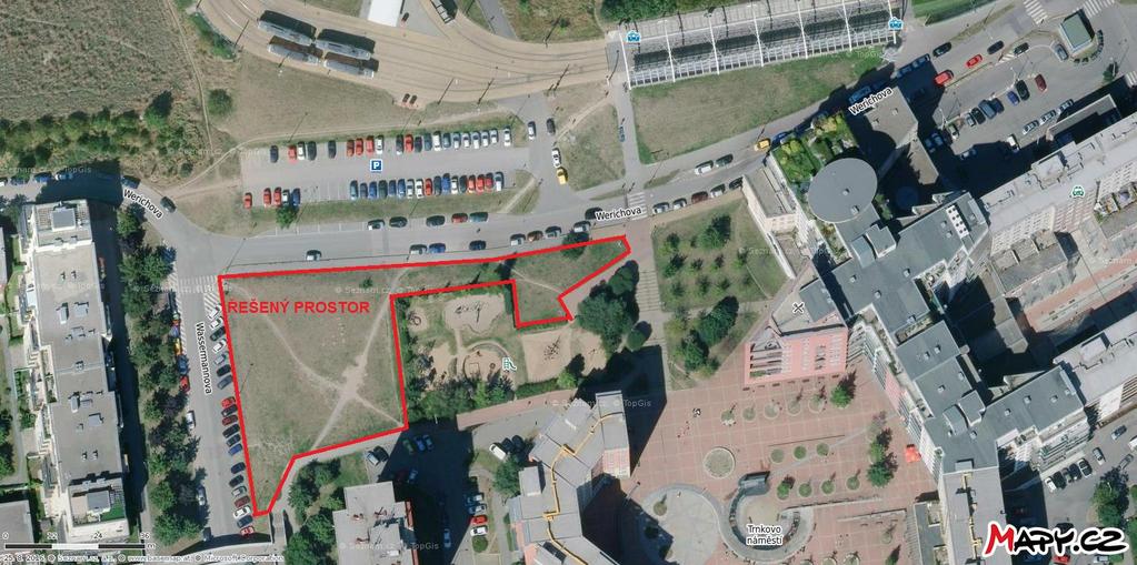 Cíl projektu: Vybudování parku s aktivitami pro teenagery na konečné tramvaje na Barrandově Lokalita: