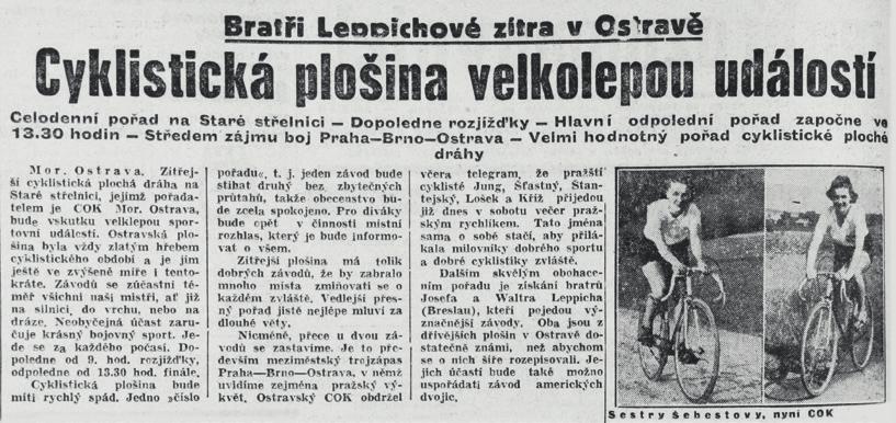 informace v Českém slově ze dne 26. 10.