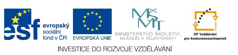 Číslo projektu OP VK 1.