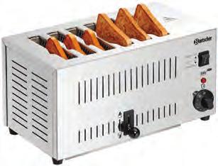 TOASTERY A SALAMANDERY Toaster TS20Sli Hotové, opečené toasty samy propadnou do zabudované podložky Vyroben z