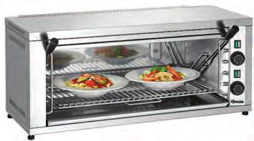 topný prvek Reostat Grilovací rošt (Š x H) 445 x 325 mm, miska pro zachycení tuku Příkon: 2,8 kw / 230 V