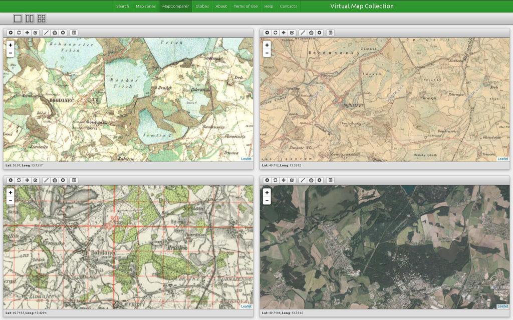 MapComparer webová aplikace