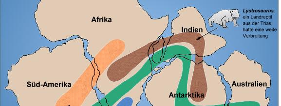 Historie biot Gondwana model rozšíření