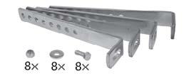 zn/hot-dip zn Držák bedny 1250 spodní část Tool box bracket 1250 lower part