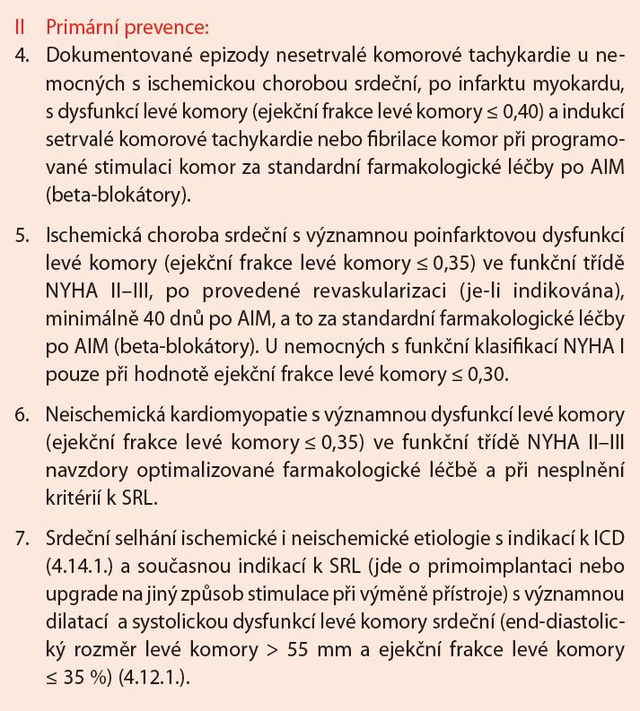 Skupina léčená ICD měla 56% redukci mortality oproti konveční terapii antiarytmiky. Takto profilovaní rizikoví pacienti jsou tedy kandidáty PP implantace ICD.