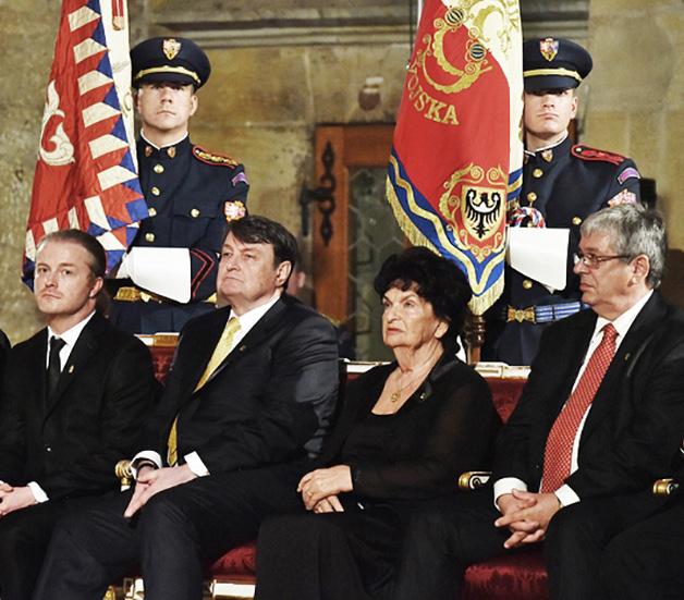 Prezident republiky Miloš Zeman u příležitosti státního svátku 28.