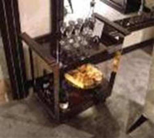 58 161,00 861 Dining cart 861BAK Postel A kůže 1800 x