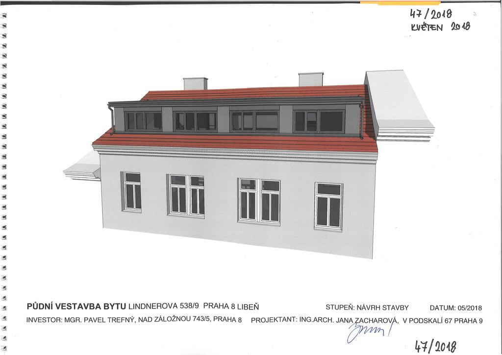 - - -- L+ 2.o~0 t-vitttn... 'i(l ia ~& ',, ' - PŮNÍ VESTAVBA BYTU LNNEROVA 538/9 PRAHA 8 LBEŇ NVESTOR: MGR.