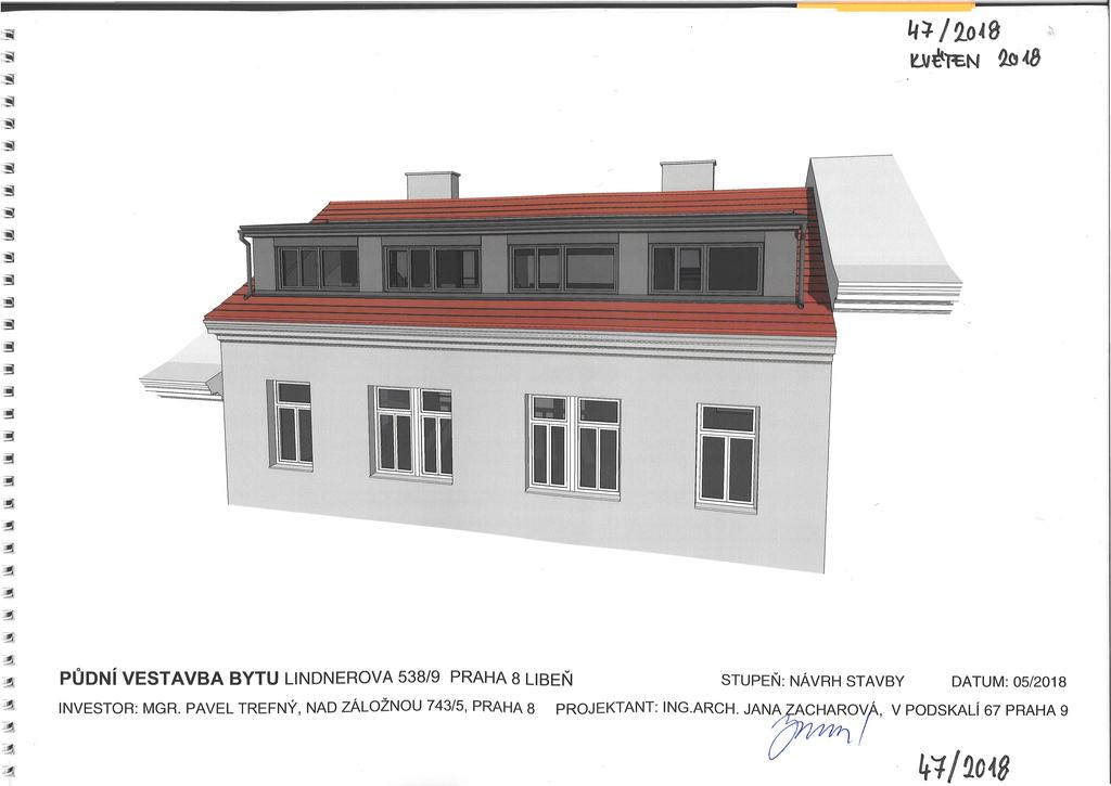 - - -- L+ 2.o~0 t-vitttn... 'i(l ia ~& ',, ' - PŮNÍ VESTAVBA BYTU LNNEROVA 538/9 PRAHA 8 LBEŇ NVESTOR: MGR.