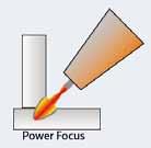 Řešení, které umožňuje vyšší produktivitu P F ower ocus Rozdíl mezi standardním MIG/MAG svařováním a Power Focus P F ower ocus ower ocus Rozdíl mezi standardním Mig/Mag svařováním a Power Focus je v