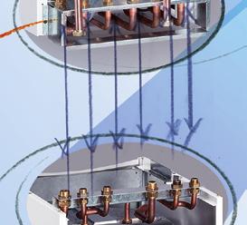 zásobník / připojovací sada zásobník lze propojit také s řadou Luna3 Blue Hydraulický systém Elektrický trojcestný ventil (1) Hořák z oceli Primární výměník z mědi a s ochrannou protikorozní