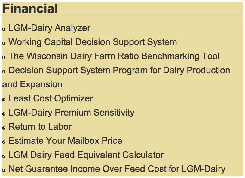 Web-based decision support tools!