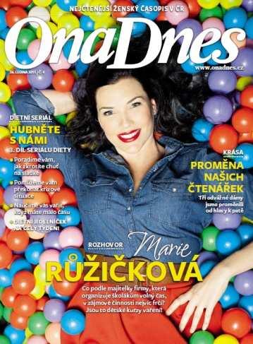 MAGAZINE ONA DNES Ona DNES, themondaysupplementofthemf DNES daily, offersand intelligentand entertainingaccountofrelationships, theworldaroundus, family, work, sex,