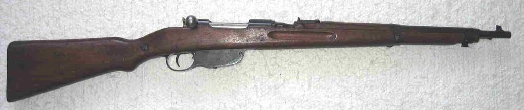 Zde už je ráže jen 11 mm. Tyto pušky byly roku 1886 nahrazeny opakovací puškou Mannlicher 1886 ráže 11 mm (stále plněný černým prachem).