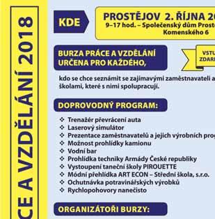 24 zveme vás... milujeme vecerník TIP KDY: PÁTEK 5. ØÍJNA, 18:00 HODIN KDE: SMETANOVY SADY, PROSTÌJOV Okrašlovací spolek města Prostějova před dvěma roky uspořádal první ročník Dýňové stezky.