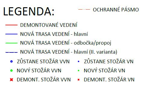 11, 12 a 13 jsou součástí smyčky do TR Česká Lípa Sever a nebudou rekonstruovány. V celém úseku od TR Česká Lípa Dubice do PB č. 13 bude instalováno nové KZL o kapacitě 48 SM optických vláken.