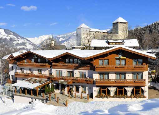 126 RAKOUSKO SALCBURSKO PANORAMATICKÁ POLOHA VINNÝ SKLÍPEK Kaprun Hotel Zur Burg f POLOHA: klidná panoramatická poloha na okraji obce Kaprun. Centrum cca 600 m.
