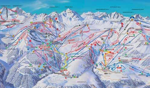 20 RAKOUSKO ZÁPADNÍ TYROLSKO FISS/KAUNERTAL FEICHTEN Hlavní středisko oblasti kolem nejmladšího tyrolského ledovce Kaunertal. Najdete zde vleky a sjezdovky pro první kroky na lyžích.