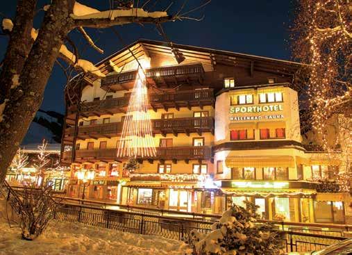 136 RAKOUSKO SALCBURSKO U LYŽAŘSKÉHO STŘEDISKA PROSECCO BAR Saalbach Berger s Sporthotel f POLOHA: hotel leží v centru Saalbachu. Nákupní možnosti, restaurace a bary v blízkosti hotelu.