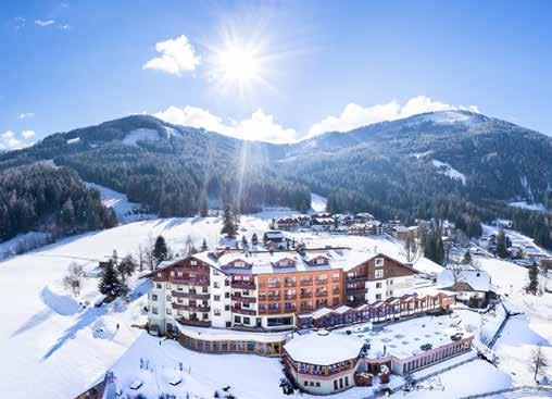 54 RAKOUSKO KORUTANY V PŘÍRODNÍM PARKU PANORAMA SPA AKTIVITY PRO DĚTI Bad Kleinkirchheim Kirchheimerhof Superior Refugium f Bad Kleinkirchheim - Praha 550 km, Brno 440 km POLOHA: klidná, v přírodním