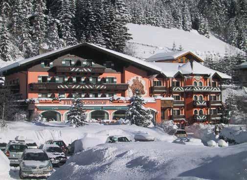 88 RAKOUSKO SALCBURSKO AKTIVITY PRO DĚTI PŮJČOVNA SÁNÍ WELLNESS Filzmoos Rodinný hotel Filzmooserhof f POLOHA: v mírném jižním svahu na kraji města. Centrum cca 500 m.