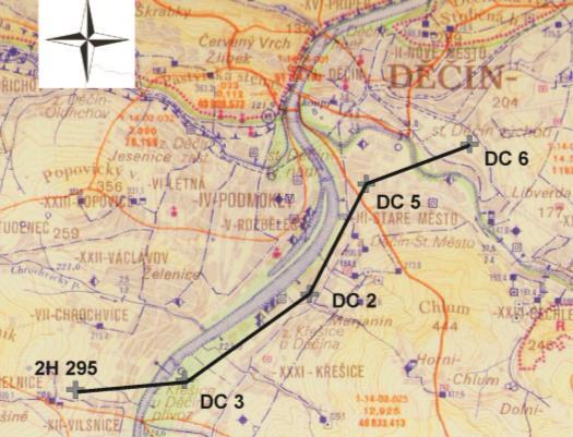 Prozkoumanost drenážního území Děčína je významně menší než Ústecka, formulace závěrů o hydrogeologických podmínkách této oblasti tak je zatížena mnohem větší nejistotou.