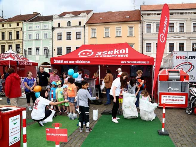 02 2015 Projekt KORUNA ZA KILO: červená nit roku 2015 Deset let fungování zpětného odběru v ČR oslavil ASEKOL především osvětovým a charitativním projektem KORUNA ZA KILO, což je společná aktivita s