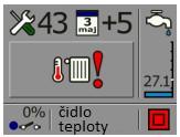 6. Poplachy a hlášení. Během práce kotle se mohou objevit rozdílné nouzové stavy a hlášení.
