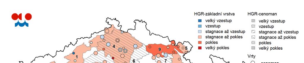 Mapa: Změna hladin v