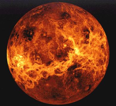 Celkový pohled na Venuši získaný radarovým systémem Venus-Pioneeru (archiv NASA) Pozdější návštěvy Venuše V roce 1981 vyslal Sovětský svaz sondy Veněra 13 a 14.