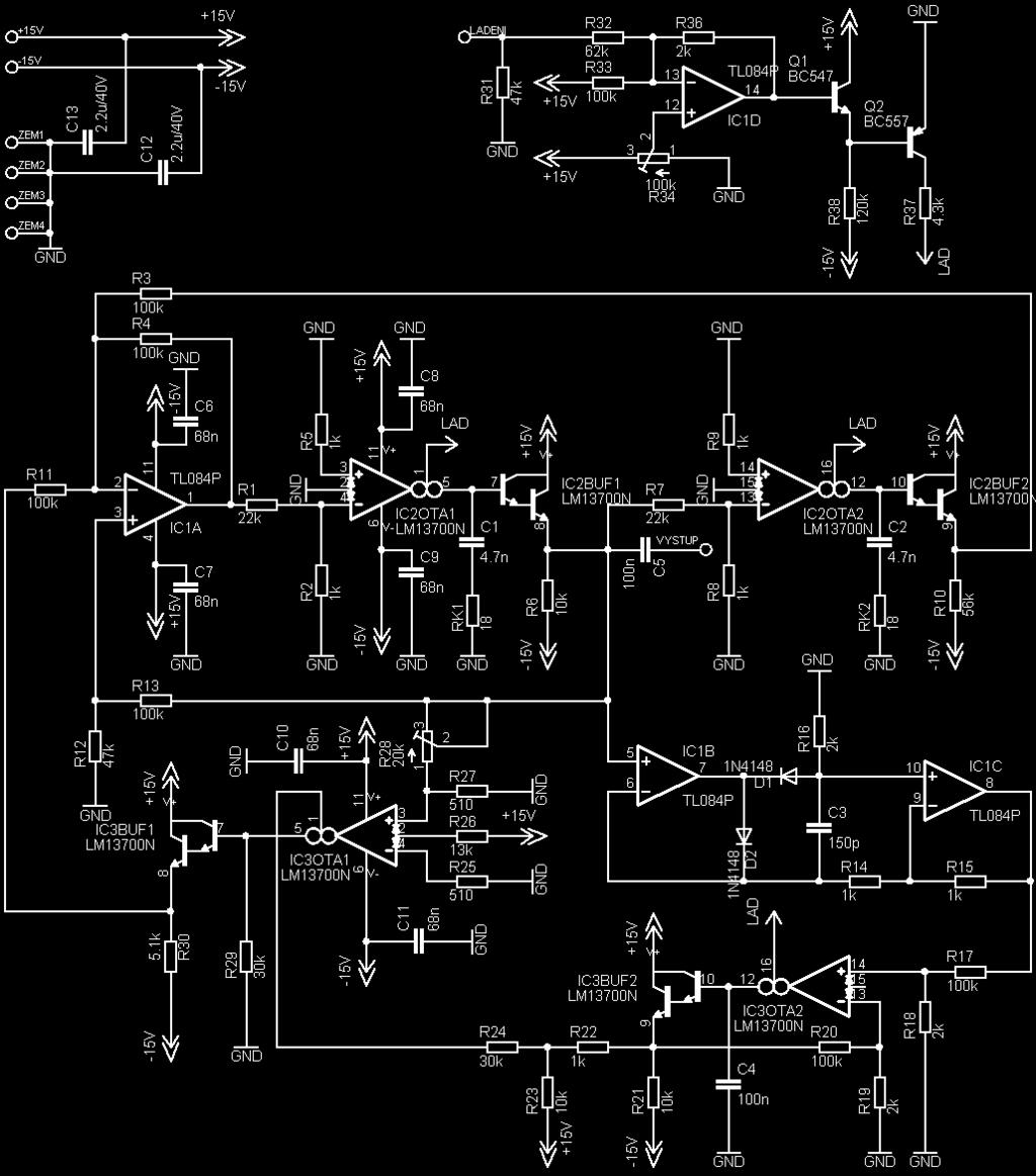 4 REALIZACE A MĚŘENÍ PARAMETRŮ ARC OSCILÁTORU 4.1 Celková realizace oscilátoru Na Obr. 4.1 je vidět celkové zapojení oscilátoru, které slouží k realizaci desky plošných spojů.