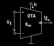 Obr. 7: Tříbranový proudový konvejor druhé generace Bránové veličiny jsou popsány vztahy: U X = U Y (9) I Y = 0 (0) I = () X I Z.