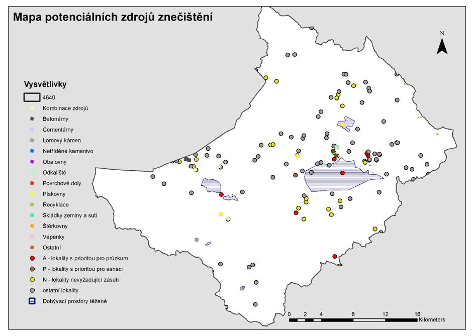(nutnost realizace nápravného opatření), ostatní čtyři mají prioritu A3 (nápravné opatření bezodkladně nutné), přičemž ve třech starých zátěžích (Diamo,s.p.,o.z.TÚU Důl chemické těžby, sanační vrty-2 a SAP Mimoň spol.