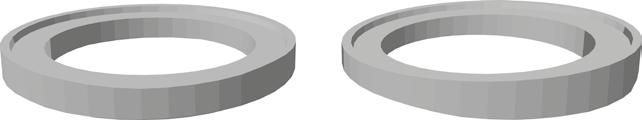 CSB Vyrovnávací prstence LS16 KE STAŽENÍ TECHNICKÉ LISTY, CERTIFIKÁTY, CE ŠTÍTKY LS16 - CSB - Vyrovnávací prstence LS16 vibrolisovaný hladký výška MJ označení A - Přírodní Vyrovnávací prstenec výška