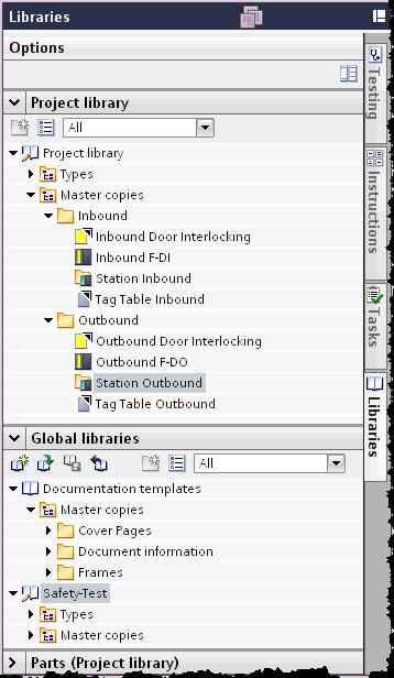 Knihovny F-PLC F-periferie Safety Administration Editor Migrace Ochrana přístupu Knihovny Safety printout Jak se používají knihovny? Fail-safe moduly, stanice, bloky, variable tables, atd.