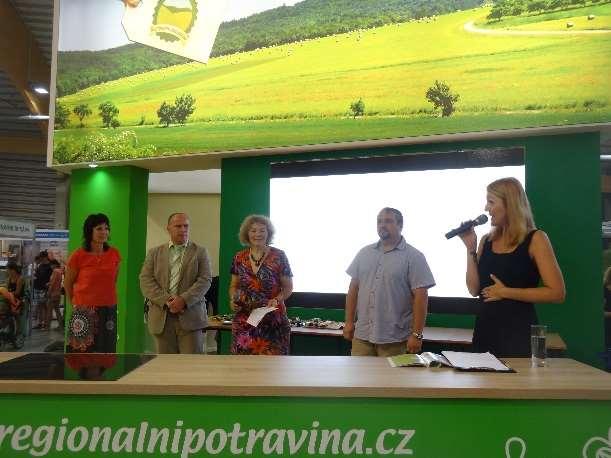 Stěžejním tématem prezentace bylo předvedení výrobků Střední školy zemědělské a potravinářské v Klatovech jako několikanásobného