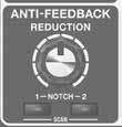 Editace efektů ANTI-FEEDBACK Potlačuje akustickou zpětnou vazbu (pískání nebo skučení), které se může objevit, podle vzájemné polohy kytary a zesilovače, popř. podle zvukových podmínek prostředí.