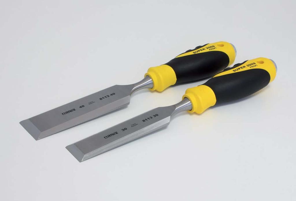 SUPER 2009 LINE PROFI 811 Dláto ploché Bevel ede chisel Řada: SUPER 2009 LINE PROFI 2-komponentní s oválným průřezem kovový úderný konec 8113 03 3 120 245 144 10 8113 04 4 120 245 148 10 8113 05 5