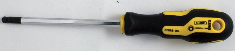 839 Šroubovák Pozidriv Screwdriver Pozidriv 8397 Šroubovák TK s kulovou hlavou Screwdriver TK with ball end 8394 00 PZ 0 3 60 80 26 30 20 8394 01 PZ 1 4,5 80 90 29 48 20 8394 02 PZ 2 6 100 100 34 77
