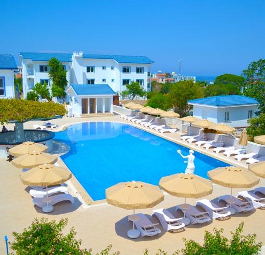 Severní Kypr - Kyrenia NOVINKA od 14.290 Kč/os. a Ostravy HOTEL LETON APHRODITE BEACH POLOHA: hotel Leton Aphrodite je vzdálen 5 km západně od historického přístavu města Kyrenia.